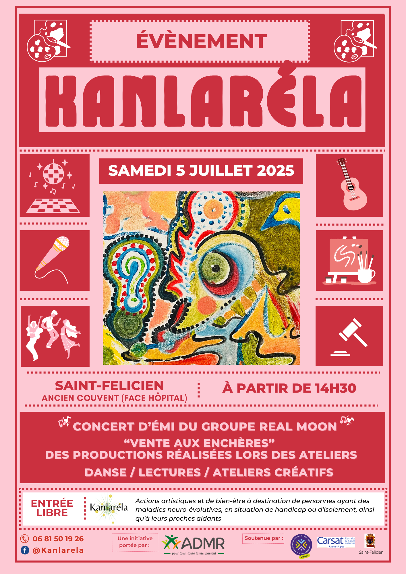 AFFICHE TEMPS FORT KANLARÉLA 5 JUILLET 2025